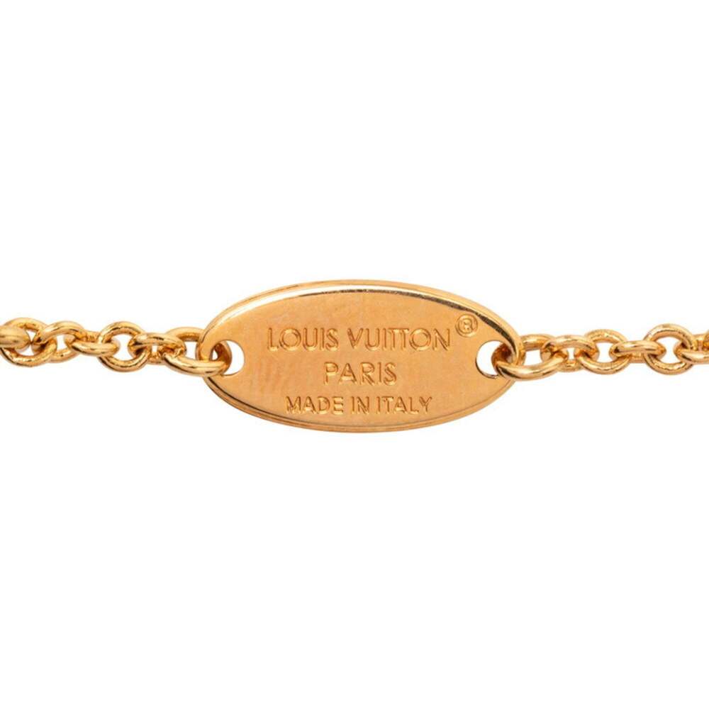 LOUIS VUITTON Gold Pearl Necklace - Picture 4 of 7